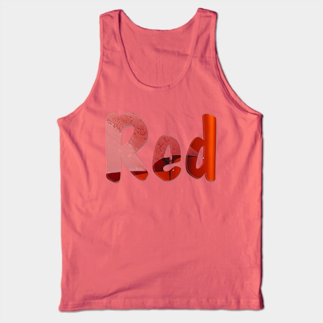 Red Tank Top by afternoontees